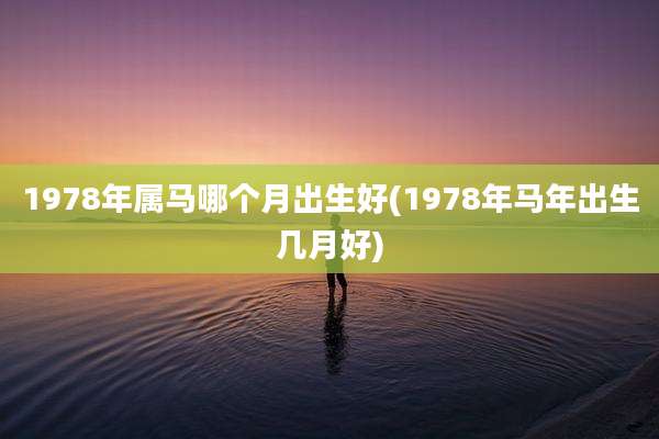 1978年属马哪个月出生好(1978年马年出生几月好)