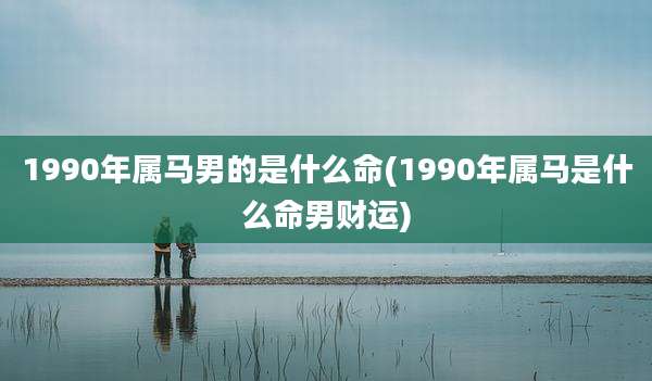 1990年属马男的是什么命(1990年属马是什么命男财运)