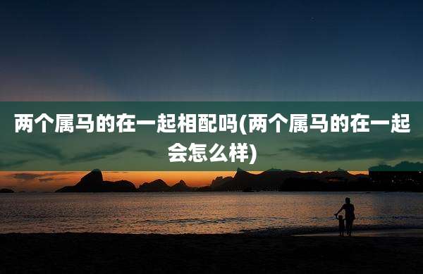 两个属马的在一起相配吗(两个属马的在一起会怎么样)