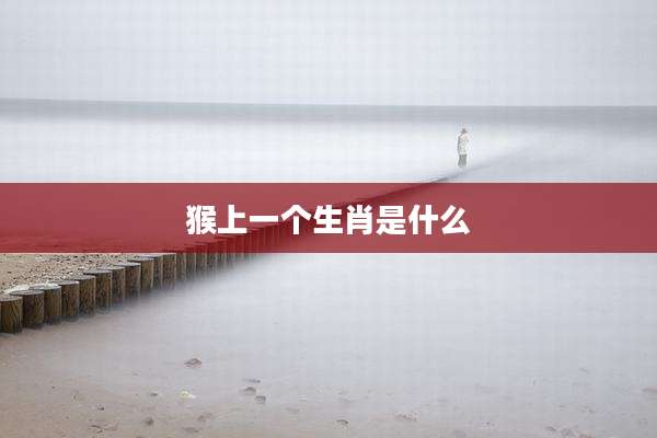 猴上一个生肖是什么