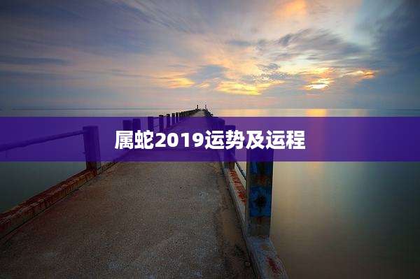 属蛇2019运势及运程