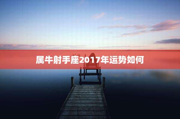 属牛射手座2017年运势如何