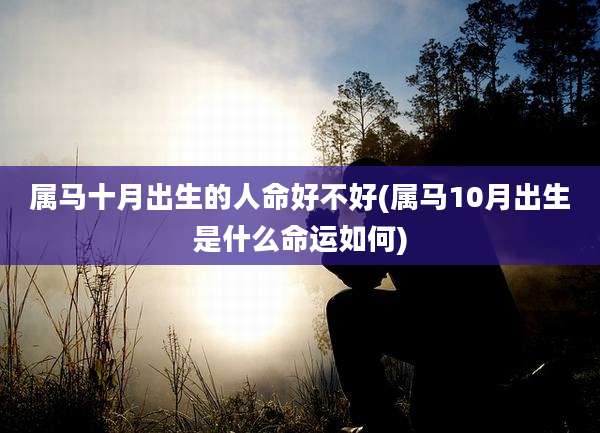 属马十月出生的人命好不好(属马10月出生是什么命运如何)