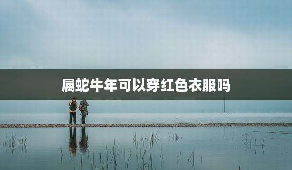 属蛇牛年可以穿红色衣服吗