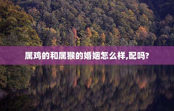 属鸡的和属猴的婚姻怎么样,配吗?