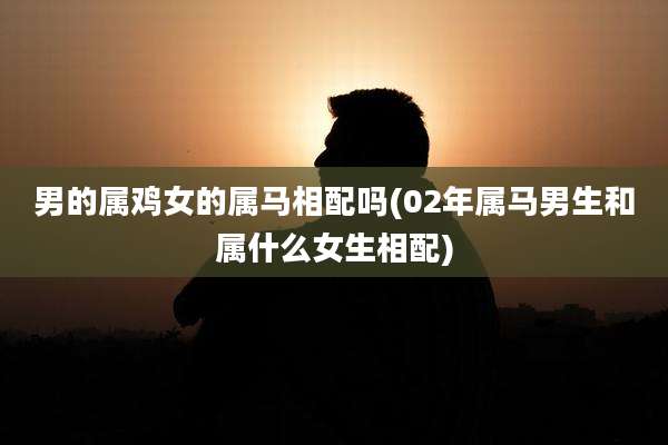 男的属鸡女的属马相配吗(02年属马男生和属什么女生相配)