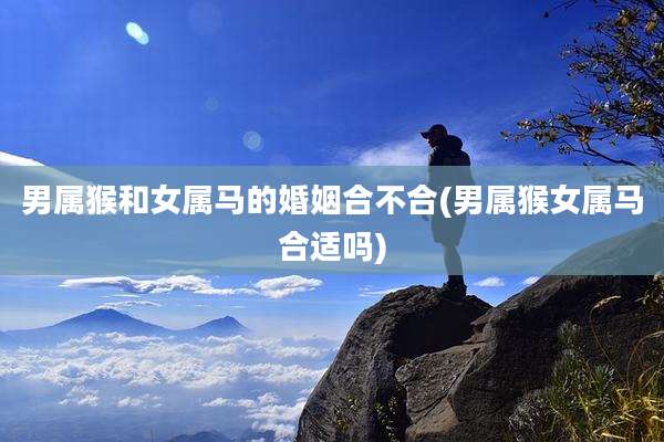 男属猴和女属马的婚姻合不合(男属猴女属马合适吗)