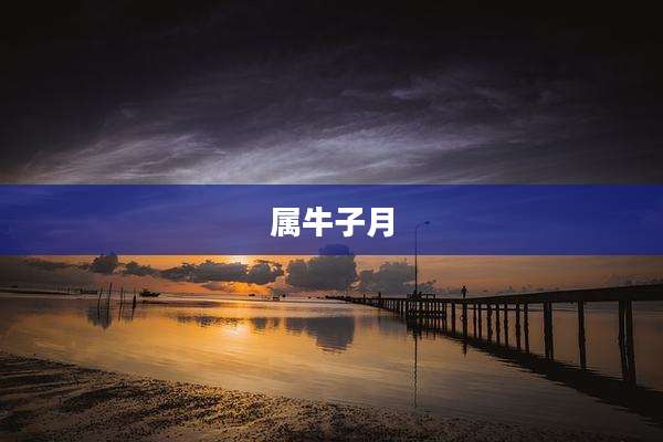属牛子月