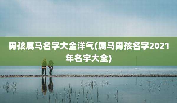 男孩属马名字大全洋气(属马男孩名字2021年名字大全)