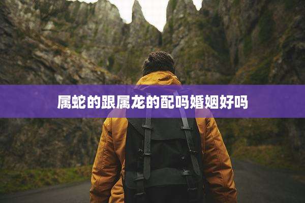 属蛇的跟属龙的配吗婚姻好吗
