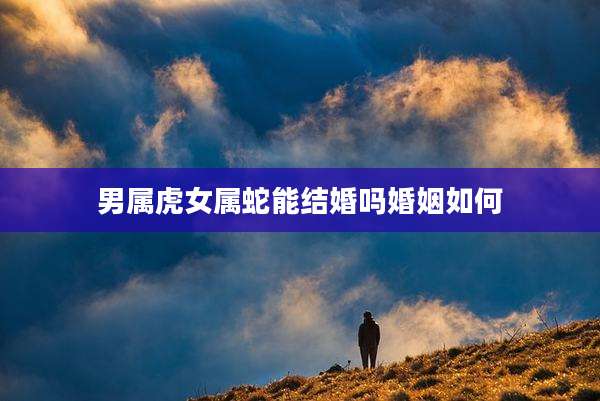 男属虎女属蛇能结婚吗婚姻如何