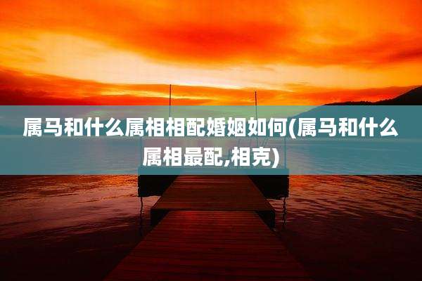 属马和什么属相相配婚姻如何(属马和什么属相最配,相克)