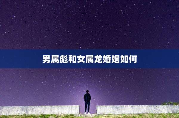 男属彪和女属龙婚姻如何