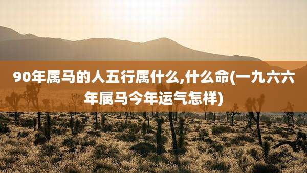 90年属马的人五行属什么,什么命(一九六六年属马今年运气怎样)