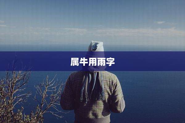 属牛用雨字