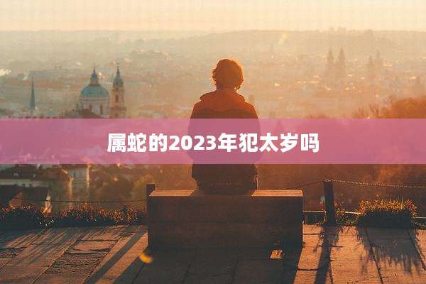 属蛇的2023年犯太岁吗