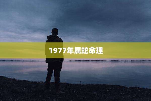 1977年属蛇命理