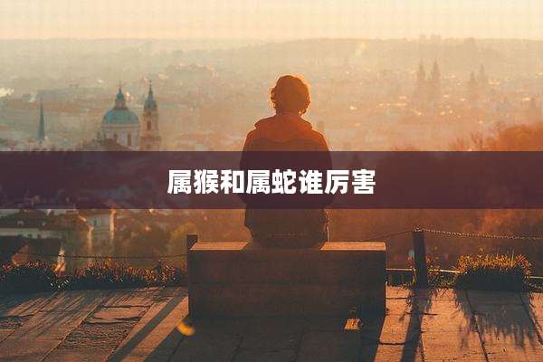 属猴和属蛇谁厉害