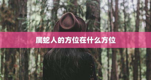 属蛇人的方位在什么方位