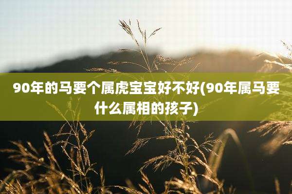 90年的马要个属虎宝宝好不好(90年属马要什么属相的孩子)