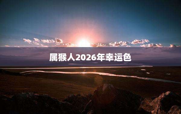 属猴人2026年幸运色