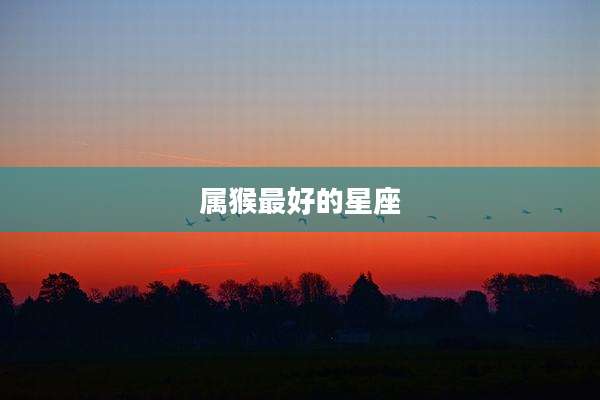 属猴最好的星座