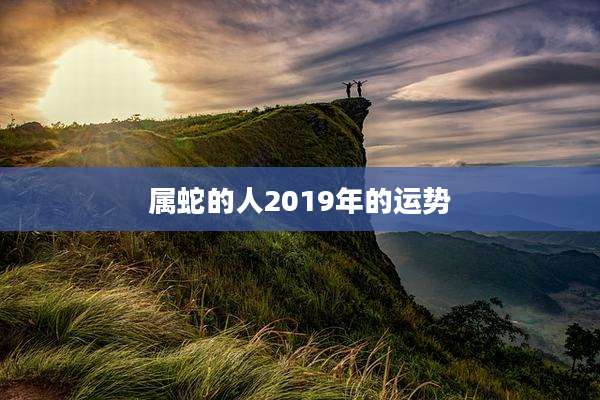 属蛇的人2019年的运势
