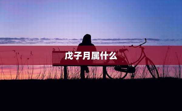 戊子月属什么