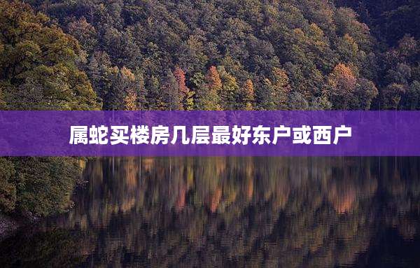 属蛇买楼房几层最好东户或西户