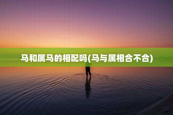 马和属马的相配吗(马与属相合不合)