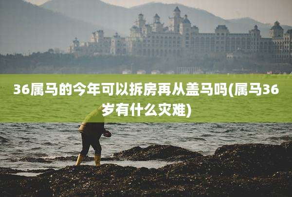 36属马的今年可以拆房再从盖马吗(属马36岁有什么灾难)