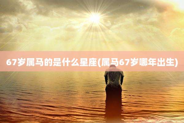 67岁属马的是什么星座(属马67岁哪年出生)