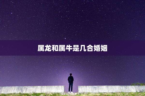 属龙和属牛是几合婚姻