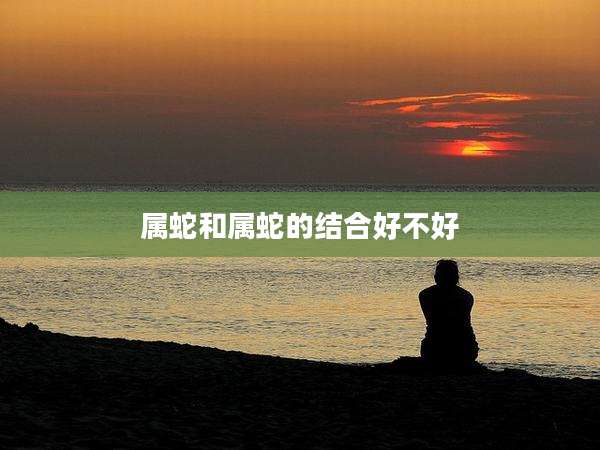 属蛇和属蛇的结合好不好