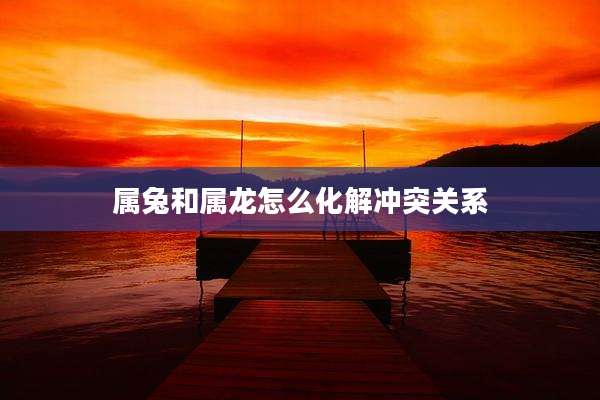 属兔和属龙怎么化解冲突关系
