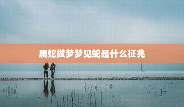 属蛇做梦梦见蛇是什么征兆