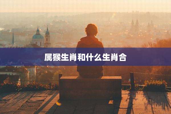 属猴生肖和什么生肖合