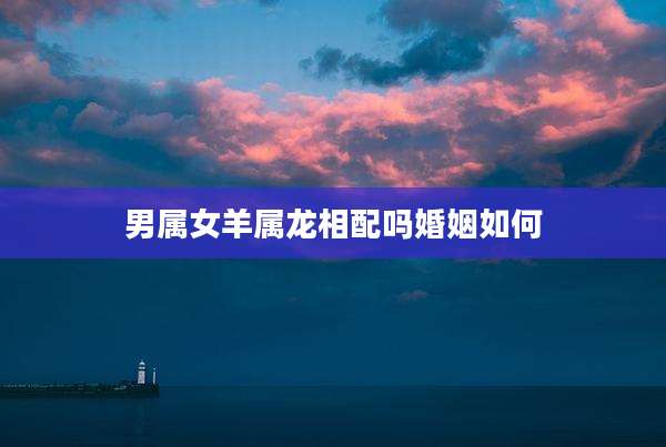 男属女羊属龙相配吗婚姻如何