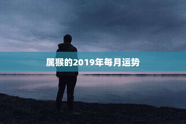 属猴的2019年每月运势