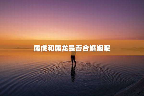 属虎和属龙是否合婚姻呢