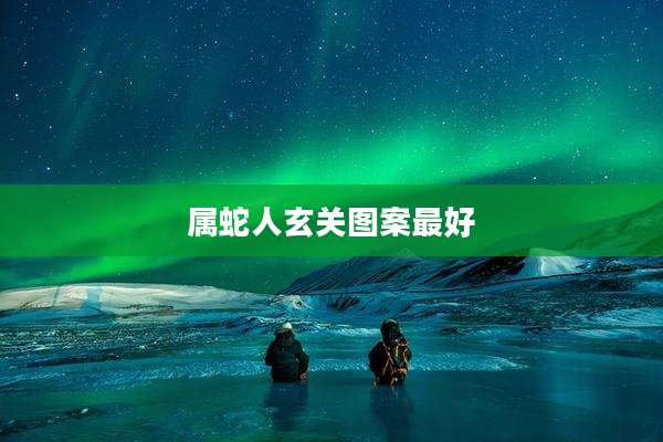 属蛇人玄关图案最好