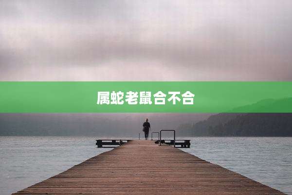 属蛇老鼠合不合