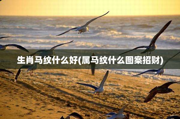 生肖马纹什么好(属马纹什么图案招财)