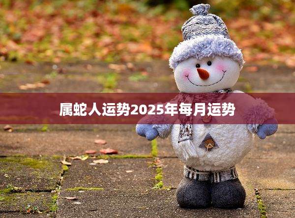属蛇人运势2025年每月运势
