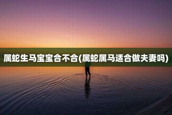 属蛇生马宝宝合不合(属蛇属马适合做夫妻吗)