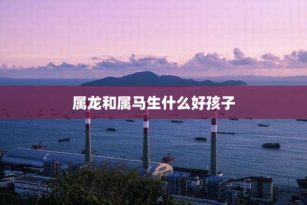 属龙和属马生什么好孩子