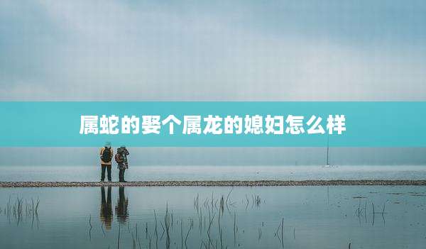 属蛇的娶个属龙的媳妇怎么样