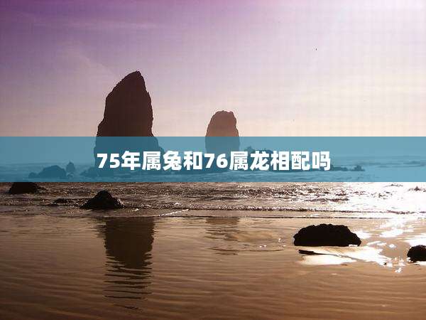 75年属兔和76属龙相配吗