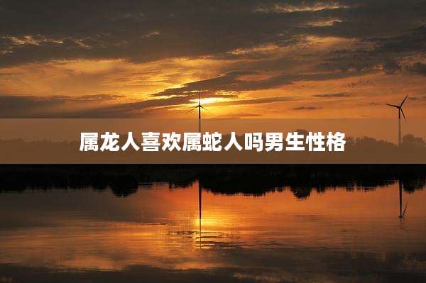 属龙人喜欢属蛇人吗男生性格
