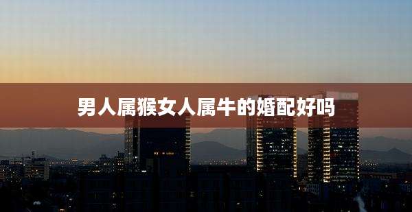 男人属猴女人属牛的婚配好吗